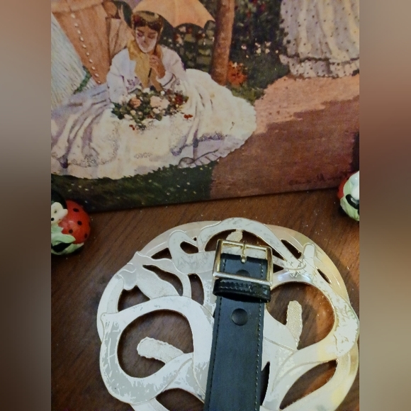 🚂Like New! Boston Patent Leather Belt🚘🚜🚛✈️Size 36,🇺🇸MADE in AMERICA 🛳⛴️ - Picture 7 of 7